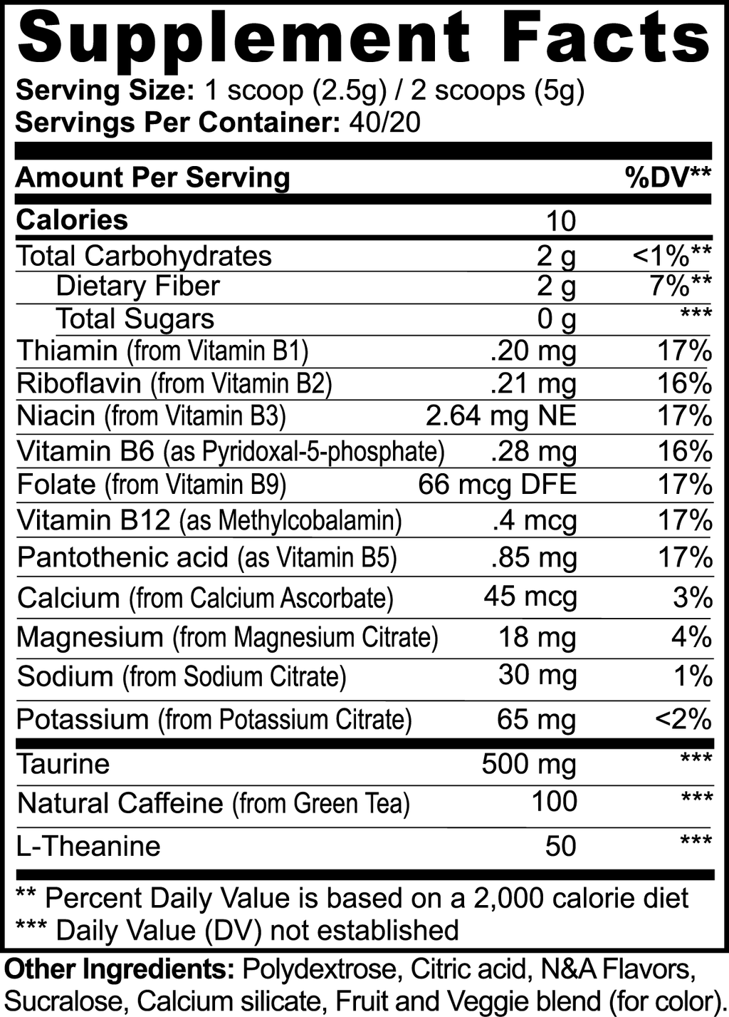 Energy Powder (Fruit Punch) THRIXINE