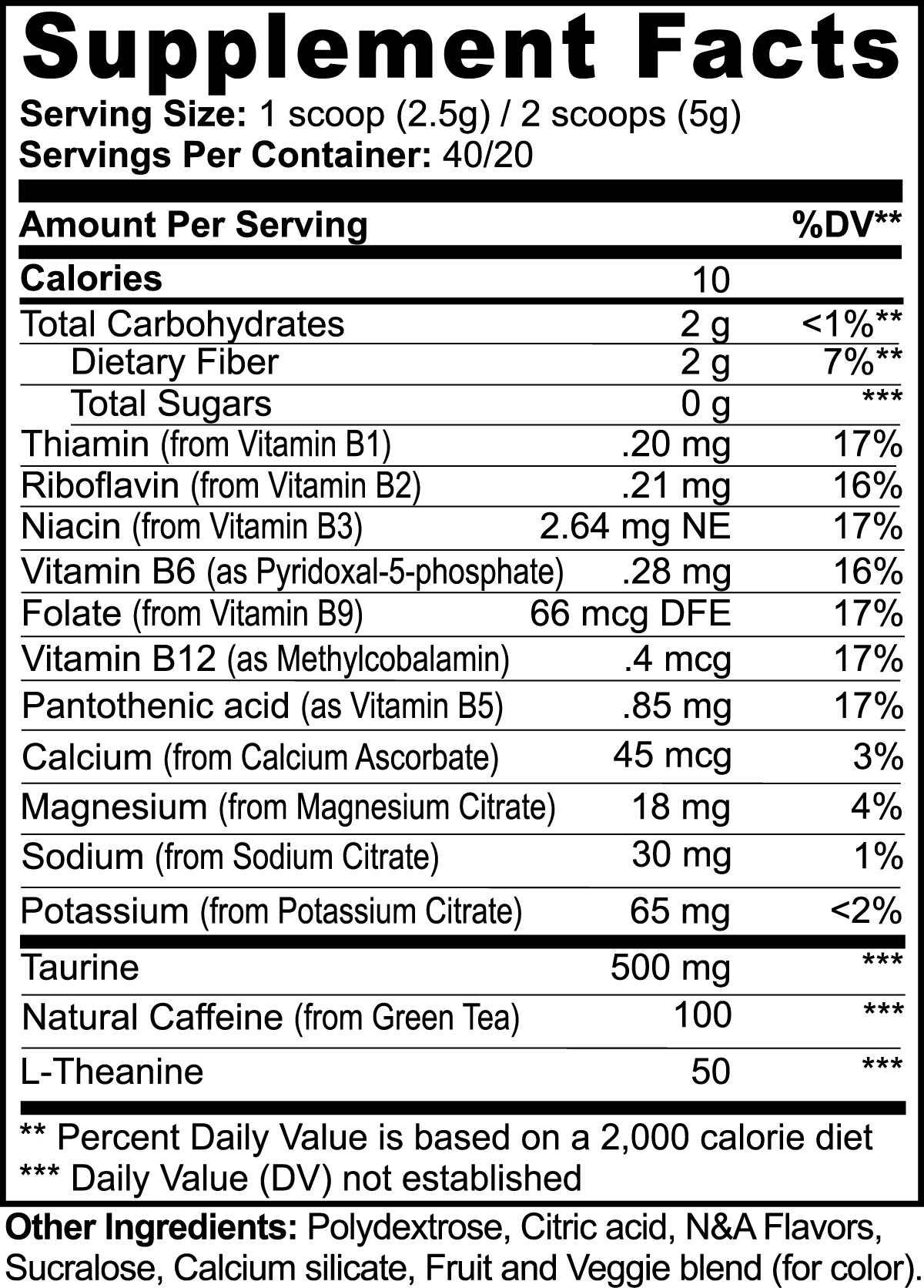 Energy Powder (Fruit Punch) THRIXINE
