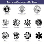 5 Picture Collage Frame Firefighter Medallion. The Military Gift Store