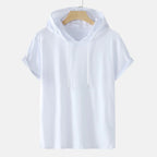 Plus Size Men's Hooded T-Shirts with Drawstring (Summer) Lootquake LLC