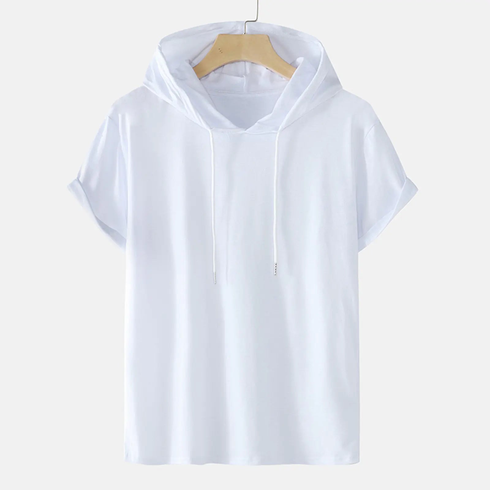 Plus Size Men's Hooded T-Shirts with Drawstring (Summer) Lootquake LLC