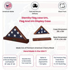 Flags Connections Eternity Flag Case Base, Flag And Base Display Case The Military Gift Store