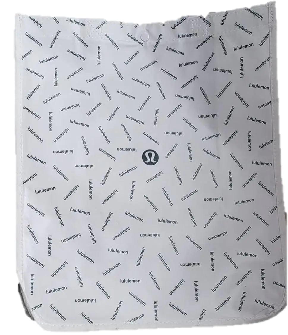 lululemon tote Bag Small (White w/Green Logo) Pi-Mart