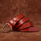Retro Copper Buckle Men's Belt Pi-Mart
