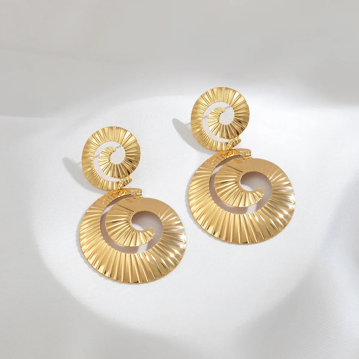 Exaggerated Big Hollowed Out Round Pendant Earrings for Women Trendy Large Drop Earrings 2025 Fashion Jewelry Accessories Female - SJB-DIAMOND ELITES