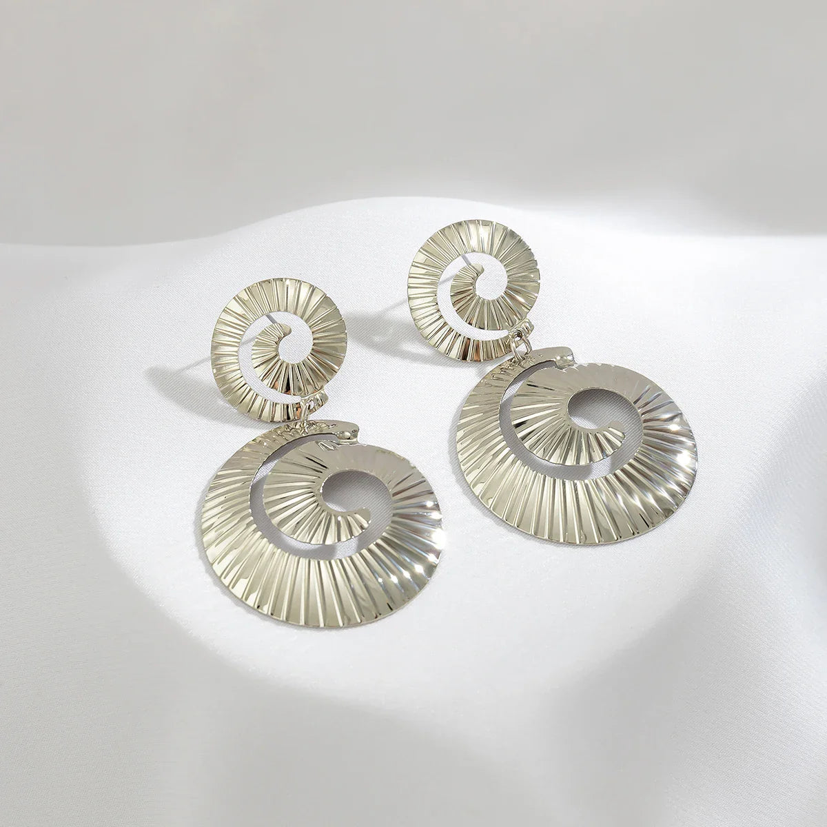Exaggerated Big Hollowed Out Round Pendant Earrings for Women Trendy Large Drop Earrings 2025 Fashion Jewelry Accessories Female - SJB-DIAMOND ELITES