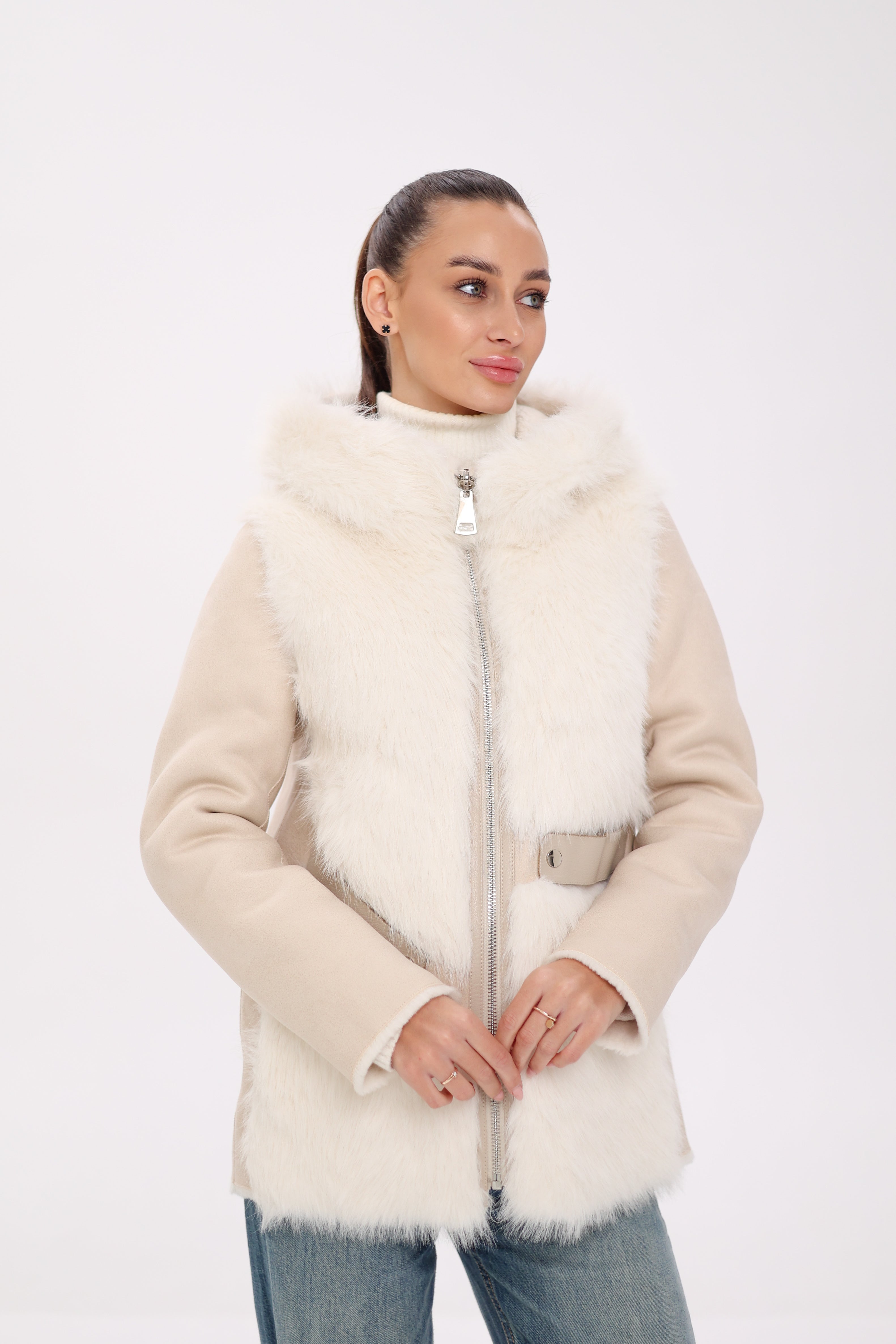 ⇆ Reversible Hooded Wool Blend Jacket - SJB-DIAMOND ELITES