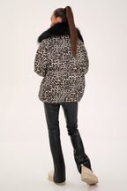 Genuine Polar Fox Leopard Luxe Down Parka - SJB-DIAMOND ELITES