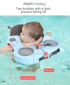 Baby Swimming Float With Sunshade For Infant Non-Inflatable Pool Pi-Mart