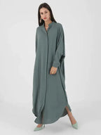 Fashion Single Breasted Muslim Dresses Lootquake LLC