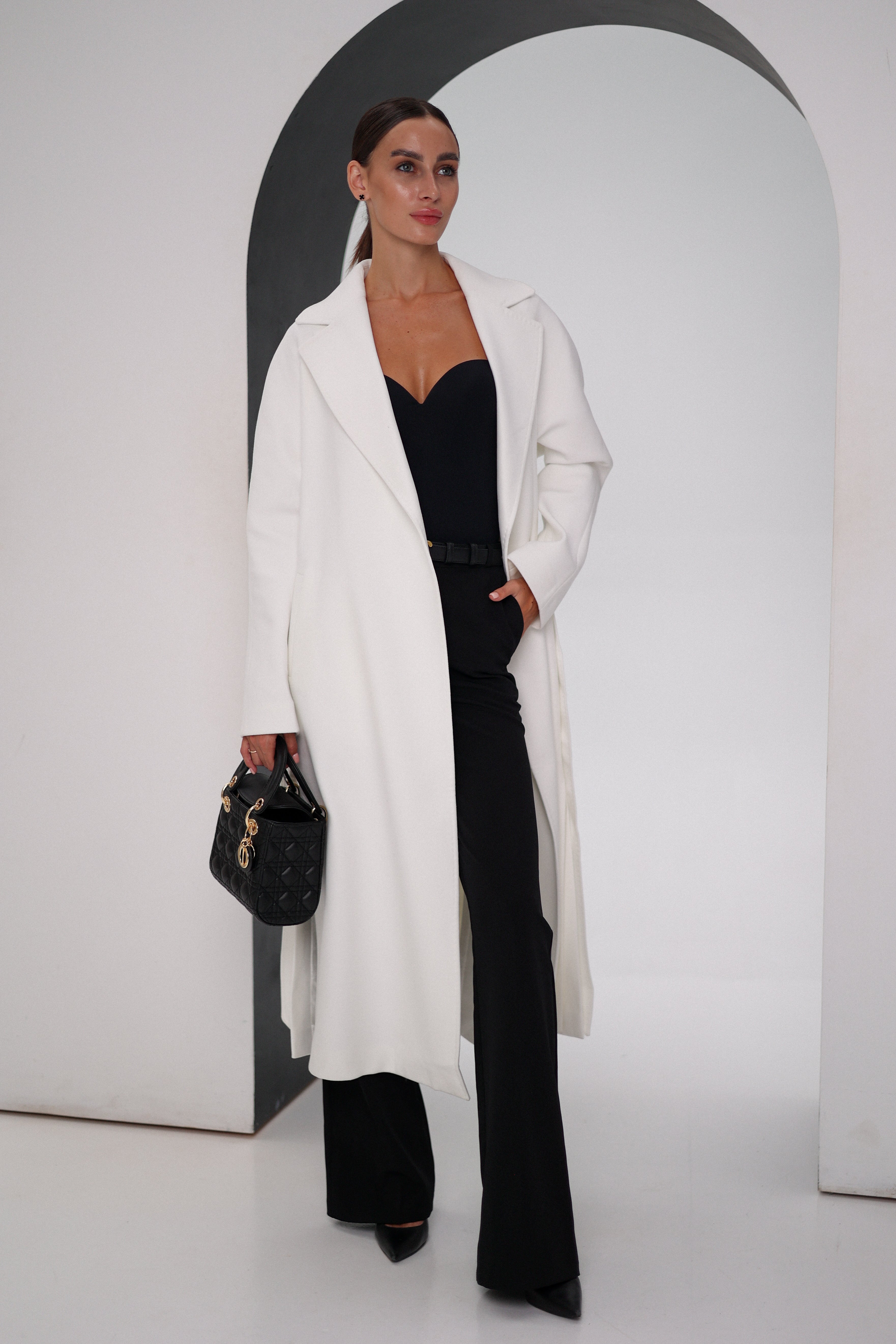 Pre-Order. Re-Stock Ships February 2026. Cambridge Comfort Wraparound Wool Cashmere Coat - SJB-DIAMOND ELITES