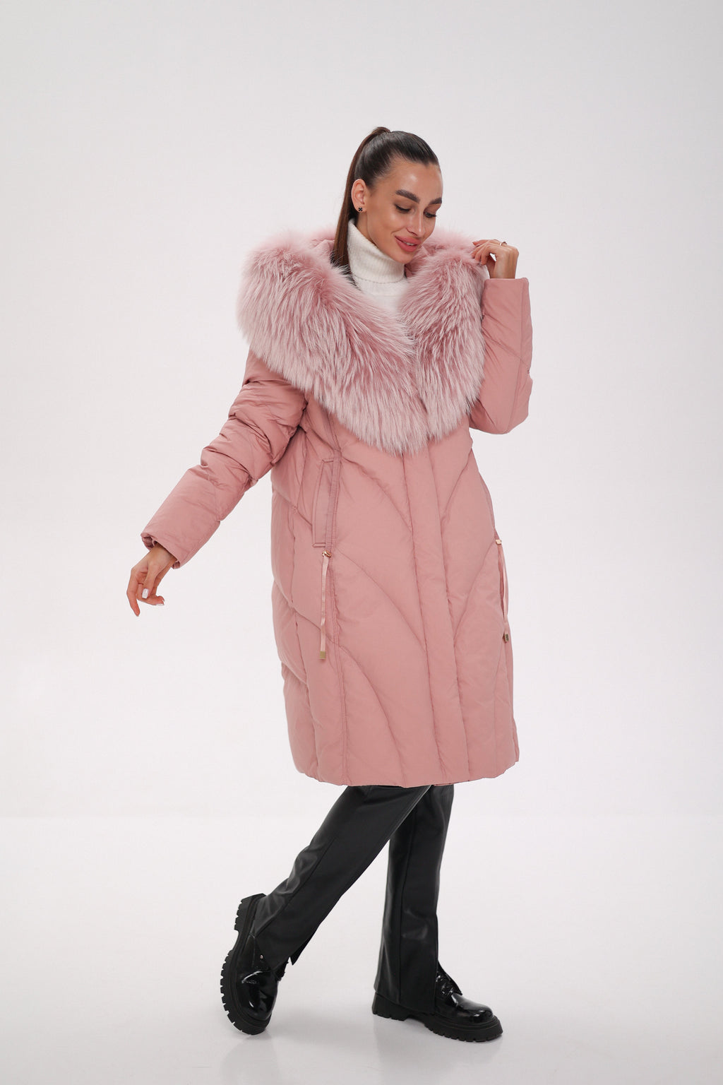 Genuine Fox Down Coat - SJB-DIAMOND ELITES