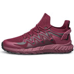 Mens Slip On Walking Shoes Blade Tennis Shoes Slip Resistant Running Shoes Lightweight Workout Shoes Breathable Fashion Sneakers Burgundy Size 11 Lootquake LLC