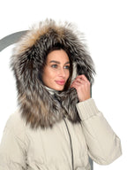 Alice Genuine Silver Fox Down Fill Coat - SJB-DIAMOND ELITES