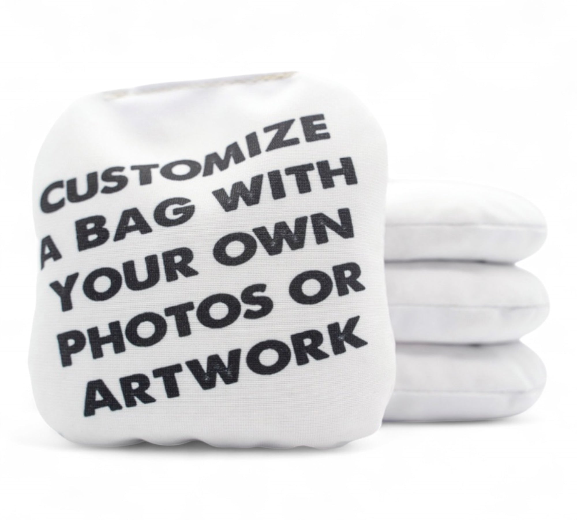 Custom back yard slick and stick cornhole bags - upload your custom design! blastcornhole