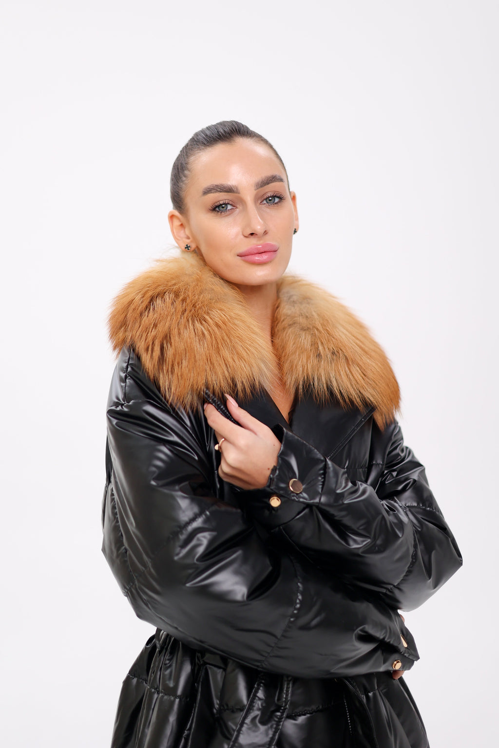 Genuine Gold Fox Fur Freudenberg Comfortemp® Coat - SJB-DIAMOND ELITES