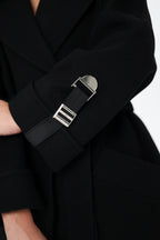 Derby Genuine Polar Fox Textured Cashmere Wool Coat - SJB-DIAMOND ELITES
