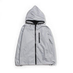 Solid Color Zipper Decoration Reflective Jacket Men's Jacket Pi-Mart
