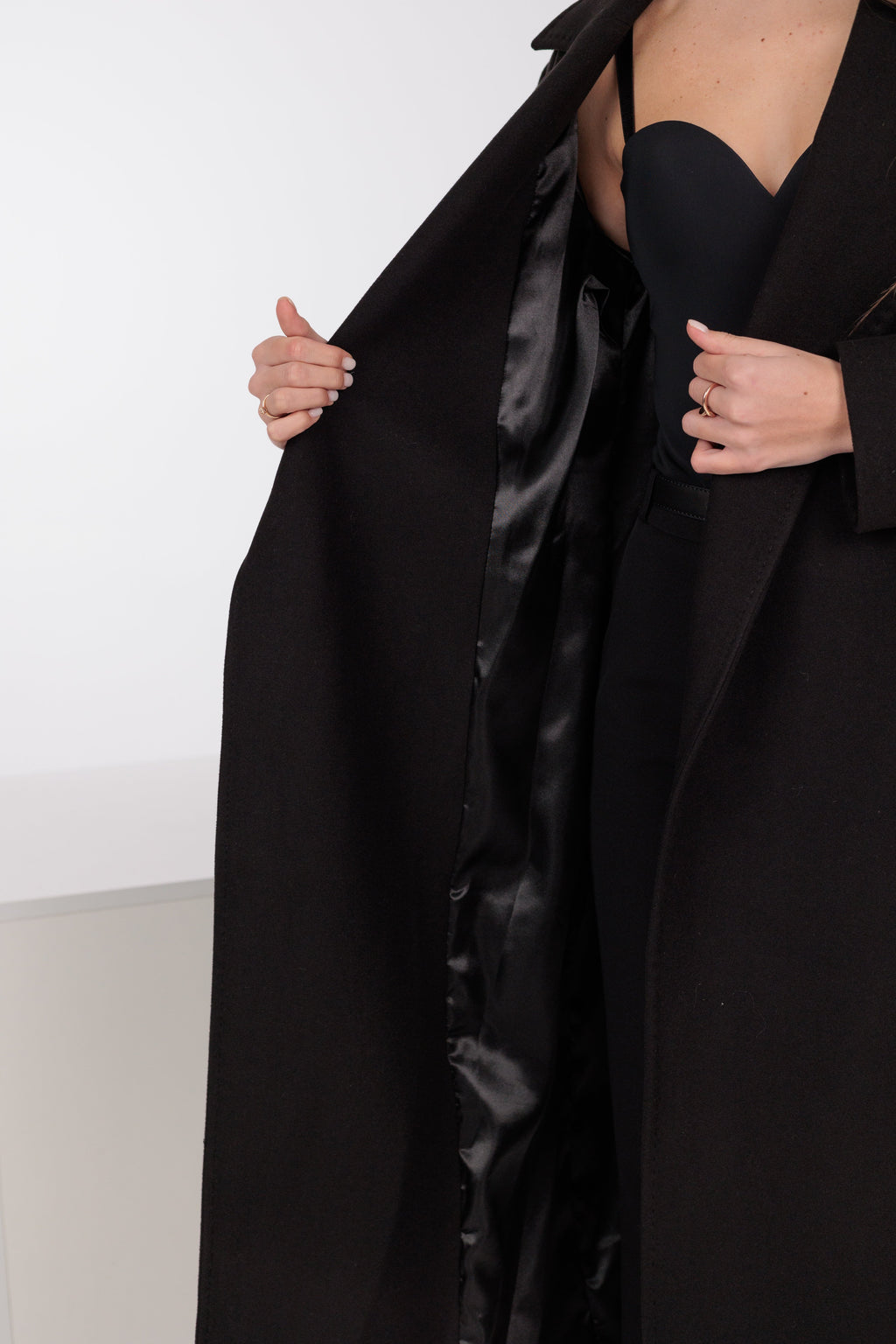 Pre-Order. Re-Stock Ships February 2026. Astoria Classic Wraparound Wool Blend Overcoat - SJB-DIAMOND ELITES