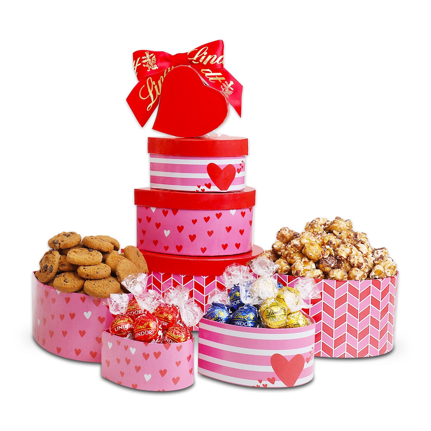 Valentine's Day Lindt Chocolate Tower Alder Creek Gift Baskets
