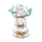 Wild About Baby Two-Tier Diaper Cake Gift Alder Creek Gift Baskets