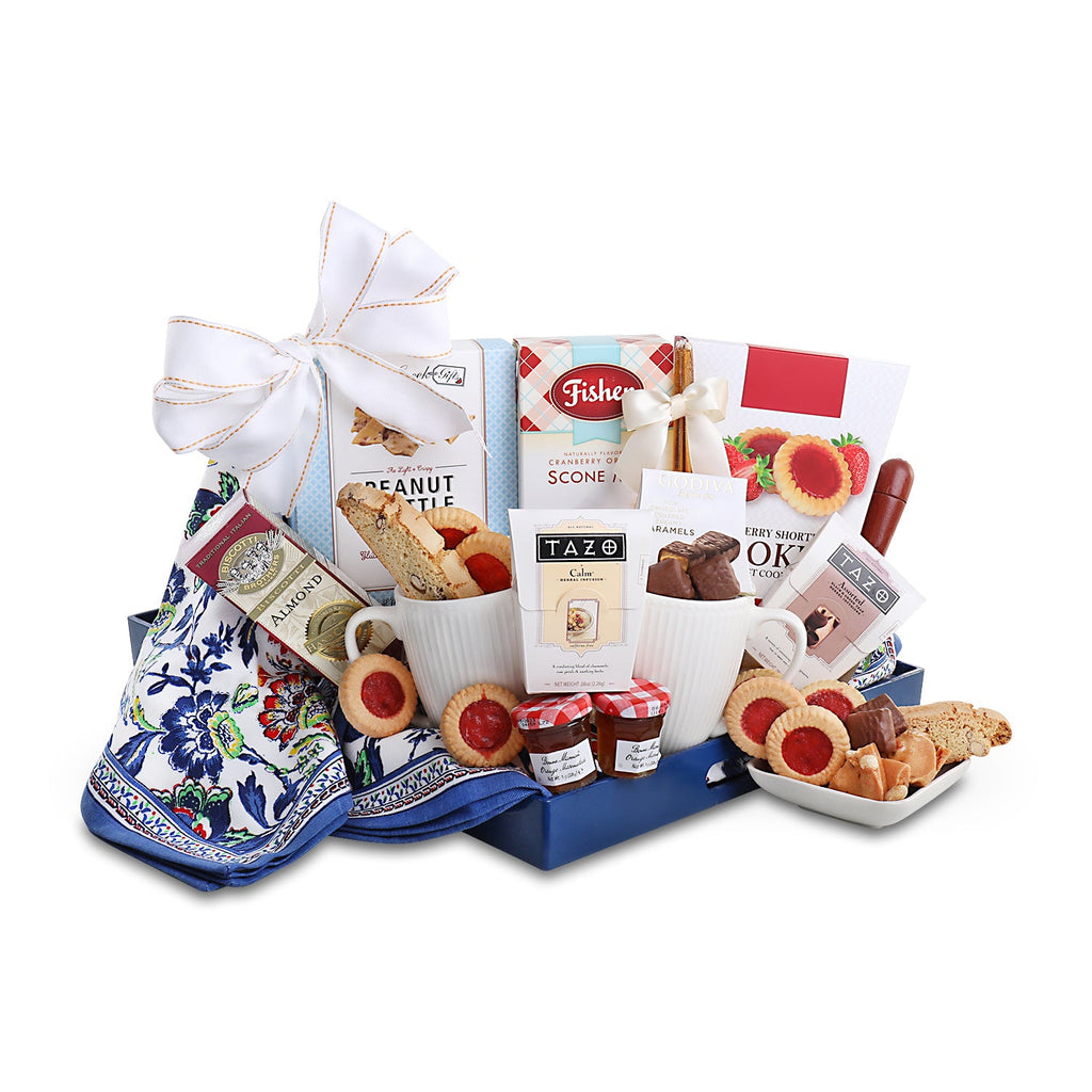Tea & Treats Gift Tray Alder Creek Gift Baskets