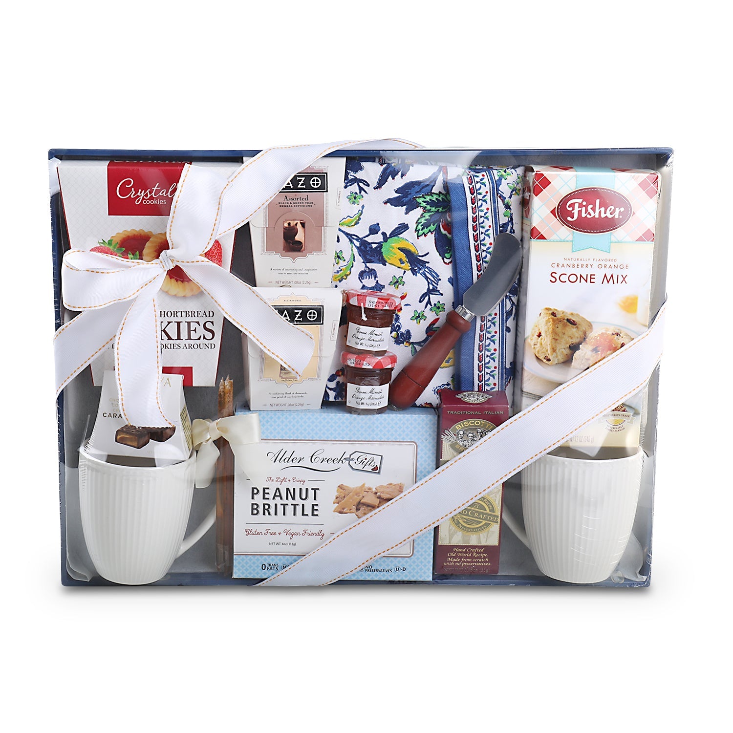 Tea & Treats Gift Tray Alder Creek Gift Baskets