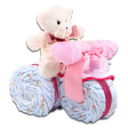 Pink Tricycle Diaper Cake Gift Alder Creek Gift Baskets