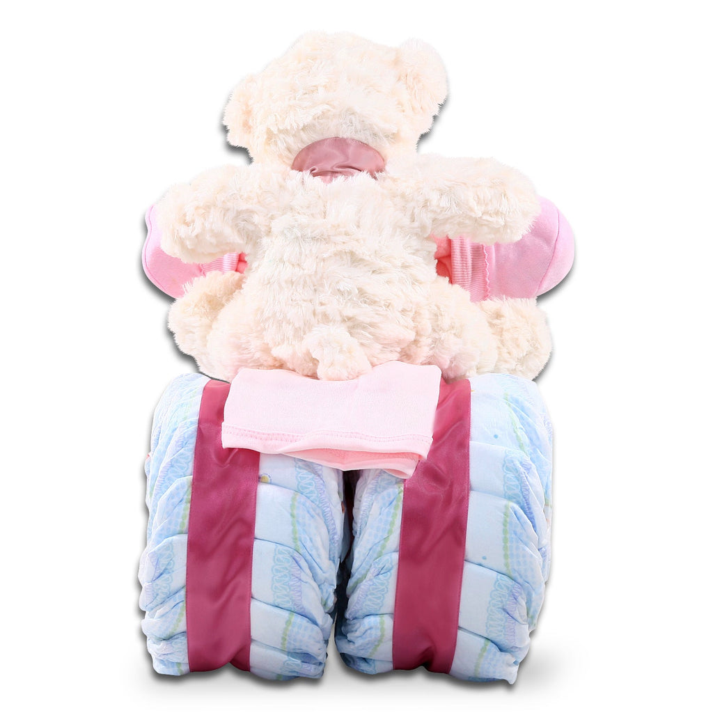 Pink Tricycle Diaper Cake Gift Alder Creek Gift Baskets
