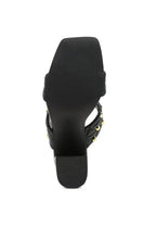 Fischer Stud Embellished Block Heel Sandals