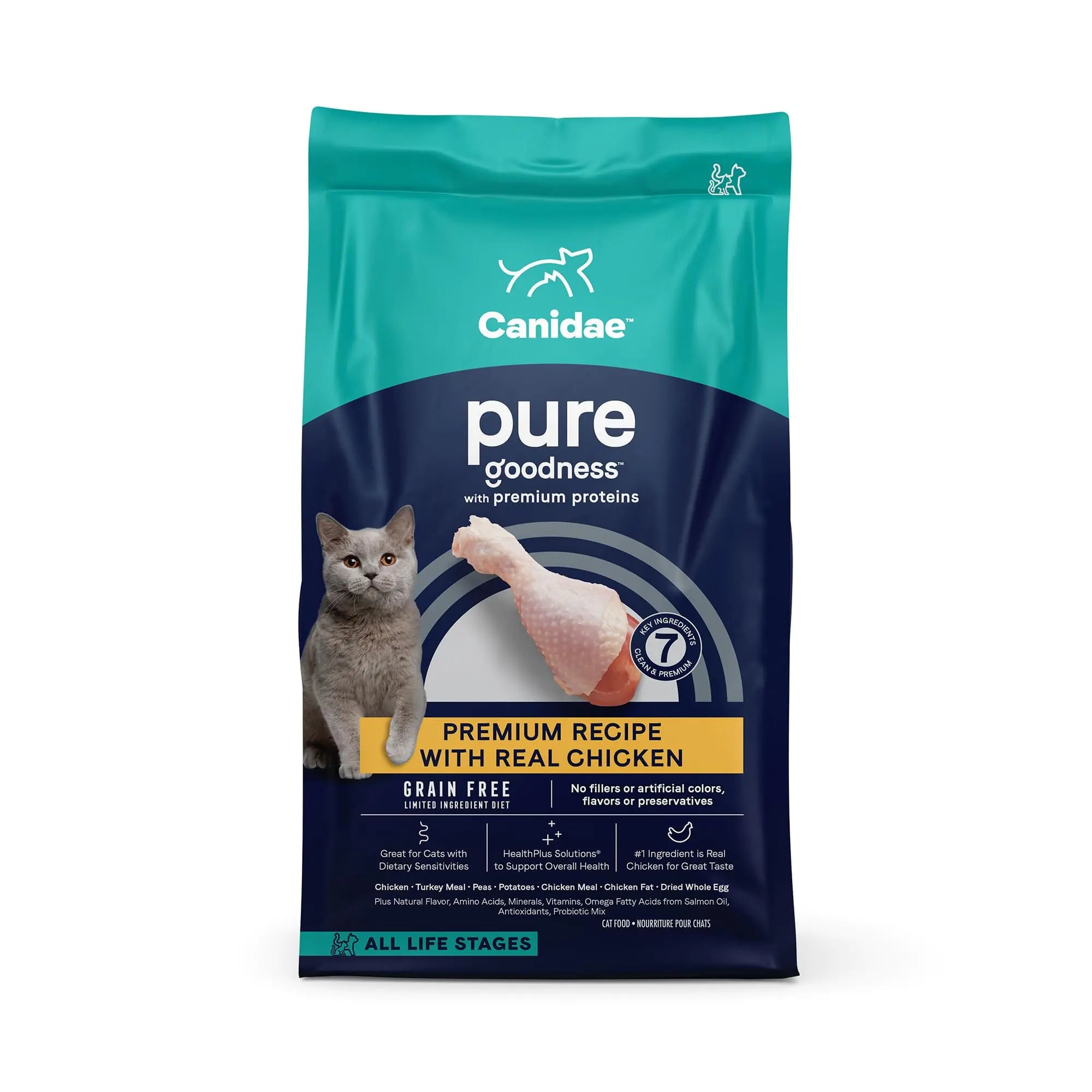 Canidae Pure Grain Free Dry Cat Food with Real Chicken 10 lbs. Lootquake LLC