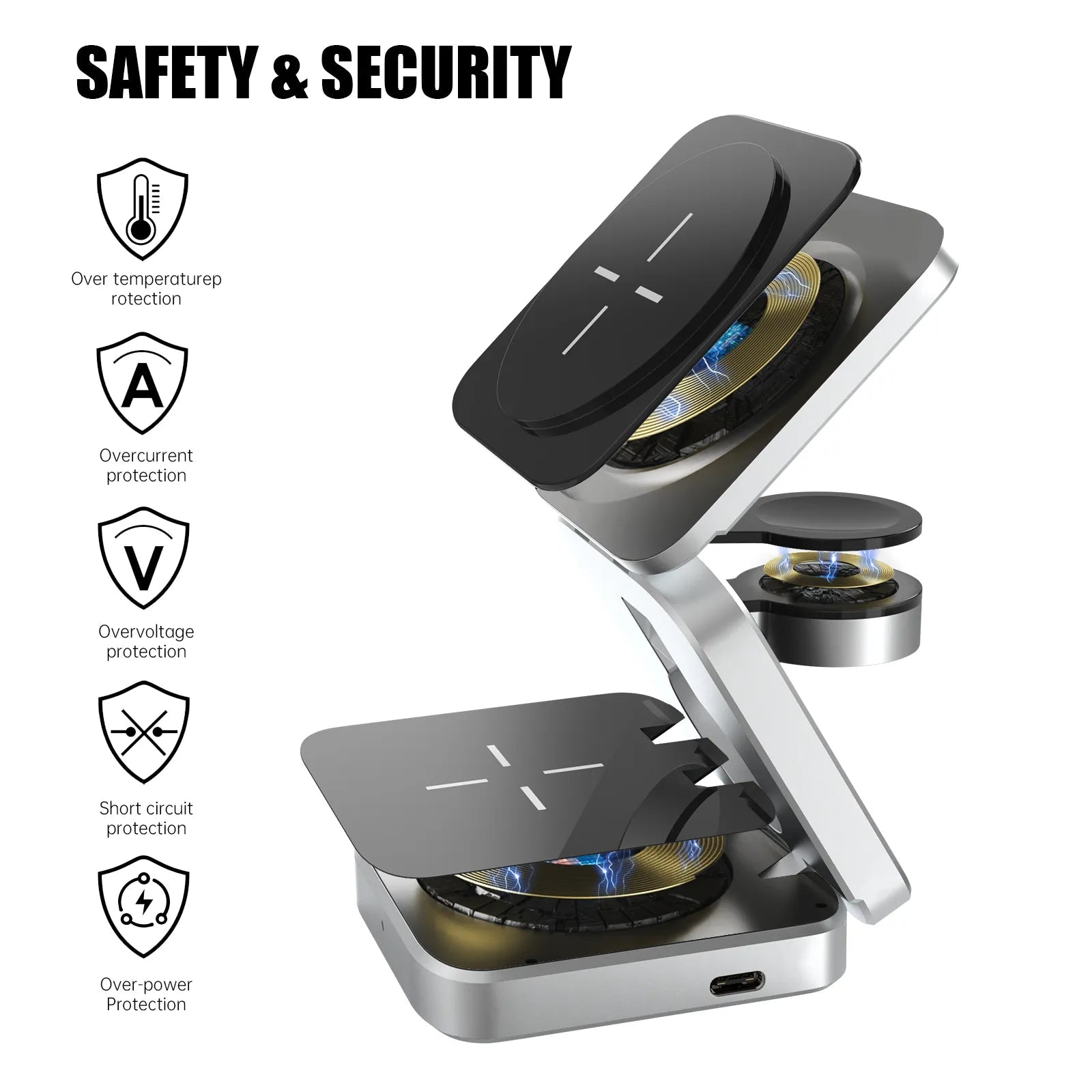 3 in 1 Wireless Charging Station Pi-Mart