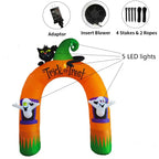 10FT Giant Inflatable Arch with Black Cat and Ghosts Outdoor Patio Lawn Halloween Inflatable Decorations - SJB-DIAMOND ELITES