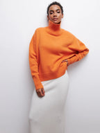 Fashion Pink Solid Warm Thick Loose Sweater Women Elegant O-neck Long Sleeve Knitted Pullover Top Autumn Female Tops Jumpers - SJB-DIAMOND ELITES