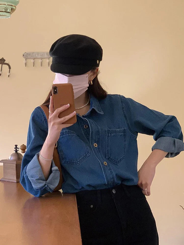 Fashion gold button hat autumn and winter temperament flat top British Korean version of cap wool newsboy hat - SJB-DIAMOND ELITES