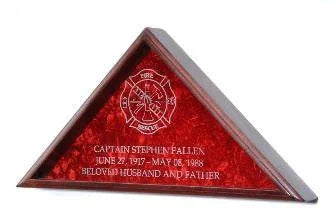 Firefighter Flag Display Case, Firefighter Flag Flag Frame. The Military Gift Store