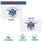 US Coast Guard Flag 3x5 Outdoor Double Sided- Heavy Duty 3ply United States Coast Guard Flag Super Durable 4 Rows Stitched Edge Canvas Header with 2 Brass Grommets The Military Gift Store