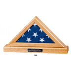 Flag and Baser display case for A large American flag, Flag and Base for a Memorial flag, Large Flag and pedestal display frame The Military Gift Store