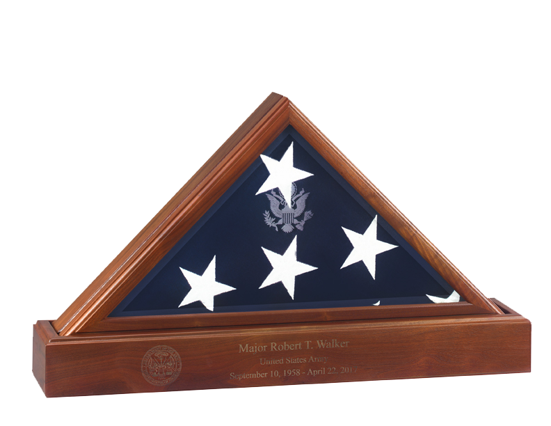 Flags Connections Police Flag and Pedestal, Burial Display Case The Military Gift Store