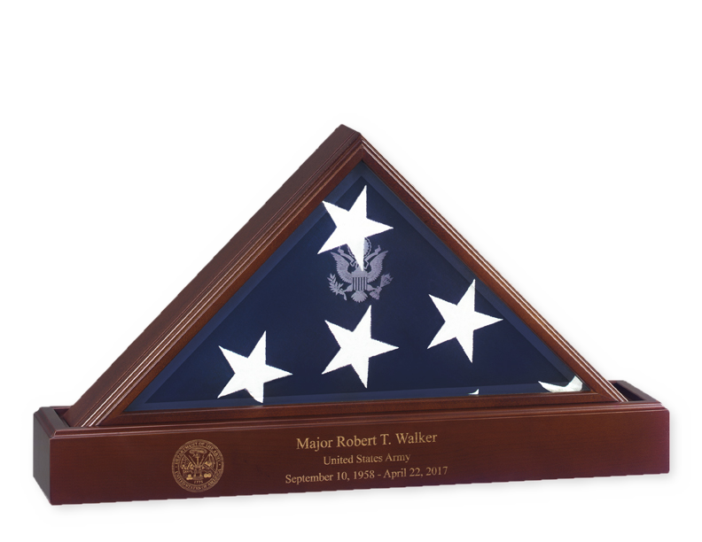 Flags Connections Eternity Flag Case Base, Flag And Base Display Case The Military Gift Store