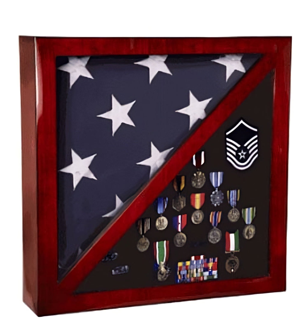 Flag And medal Display case, award and flag case The Military Gift Store
