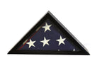 Honors Flag Display Case for 5x9 Memorial / Burial / Funeral Shelf Box Glass Holder Frame - Two Detailed Stripes The Military Gift Store