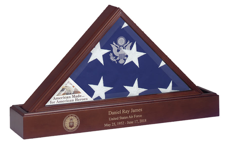 Flags Connections Eternity Flag Case Base, Flag And Base Display Case The Military Gift Store