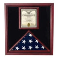Award and flag display case display Case - Size 5'x8' flag The Military Gift Store