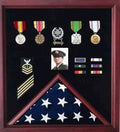 Personalized flag display case certificate for a 5 x 9.5 flag or a 3 x 5 flag The Military Gift Store