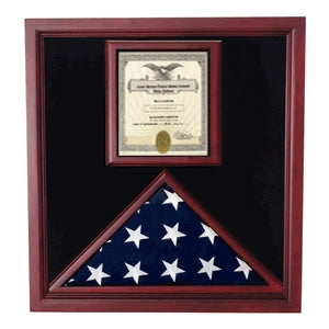 Award and flag display case display Case The Military Gift Store