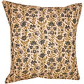 Floral Garden Chanderi Cushion Cover 16x16 Inch Home Accent BandsCo Straps