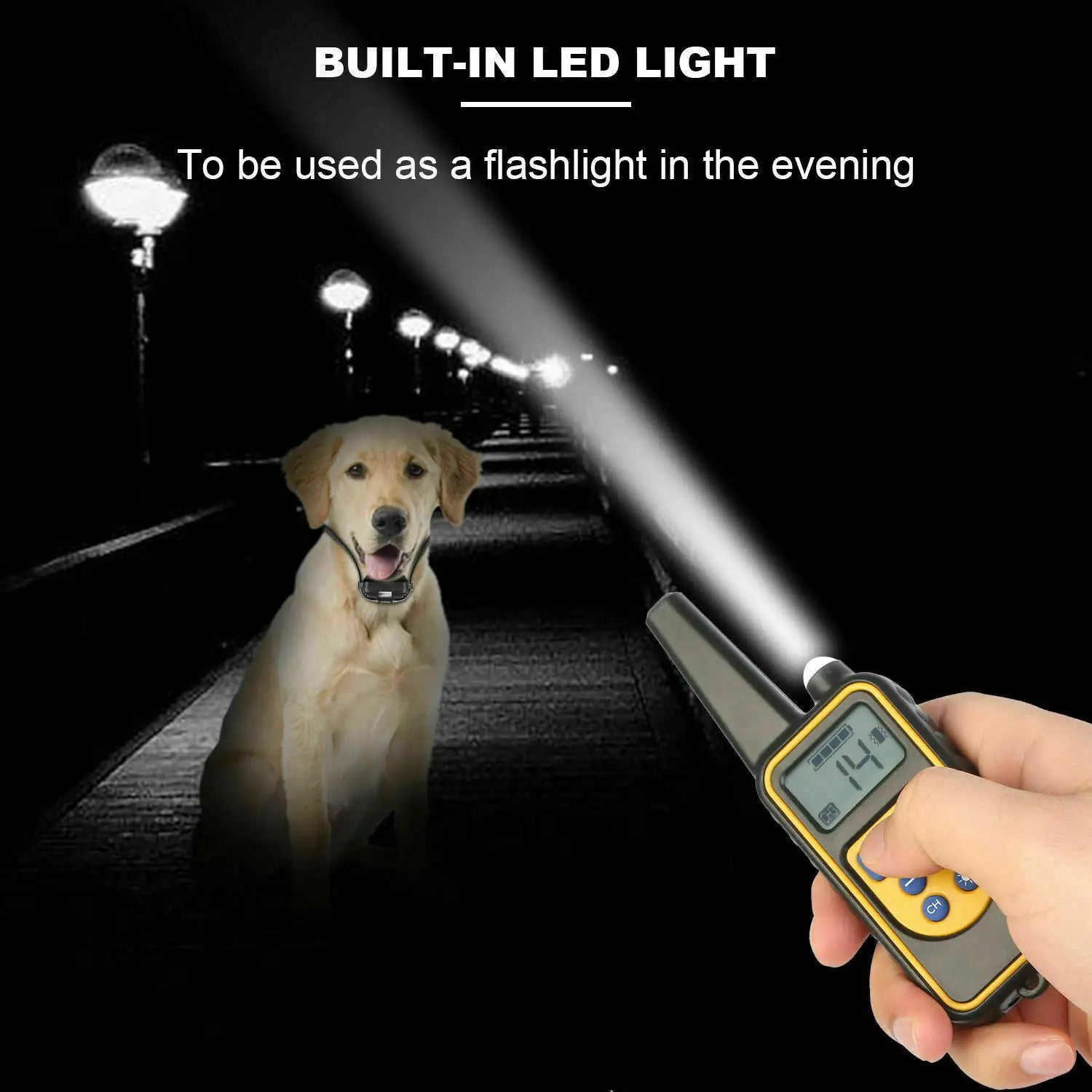 2700 FT Remote Dog Shock Training Collar Rechargeable Waterproof LCD Pet Trainer Pi-Mart