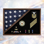MEMORIAL FLAG CASE - FOLDED CORNER. The Military Gift Store