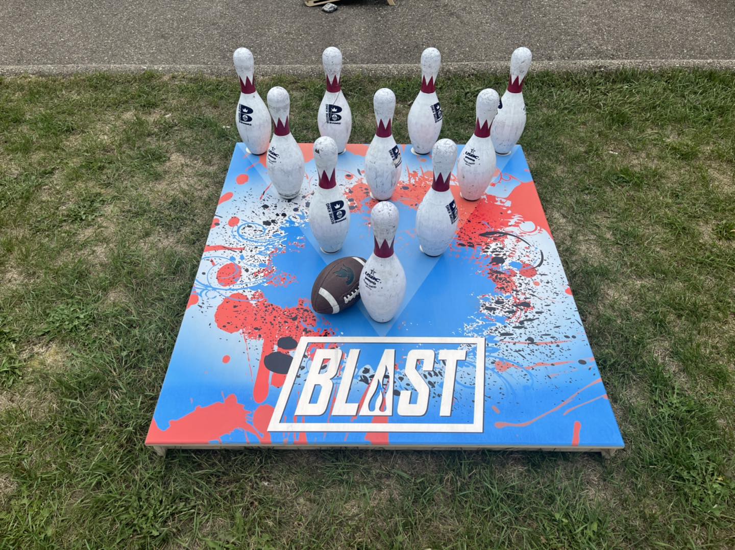 Fowling Set Rental ( 2 Boards, 2 sets of Pins, and 2 footballs. - SJB-DIAMOND ELITES